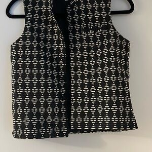 Vintage patternered button up vest